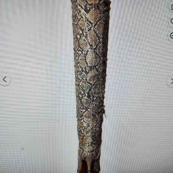 Jessica Simpson Over the knee "Abrine" Nat Sed Snake Print Boots. NIB. 6 - Picture 3 of 10